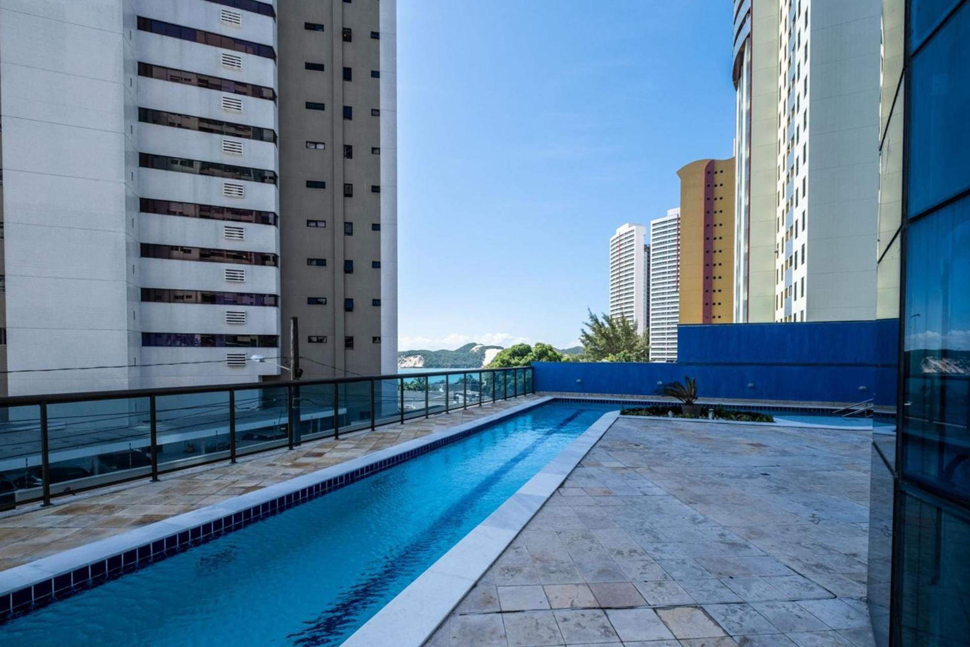 Flat Com 2 Quartos E Vista Mar Da Praia De Pontanegra-Wifi 300 Mb-Garagem-Familia-Criancas-Piscina-Pet Friendly Natal Extérieur photo